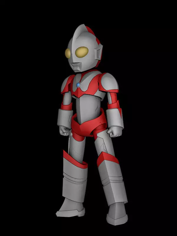Chibi Ultraman Robot 3D print model_0