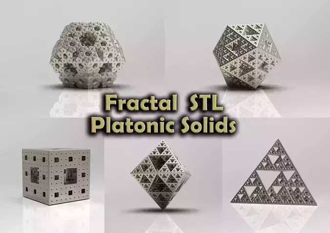 Fractal Platonic Solids - STL Pack
