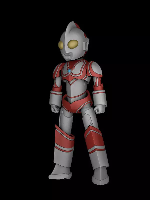 Chibi Jack Ultraman Robot 3D print model_0