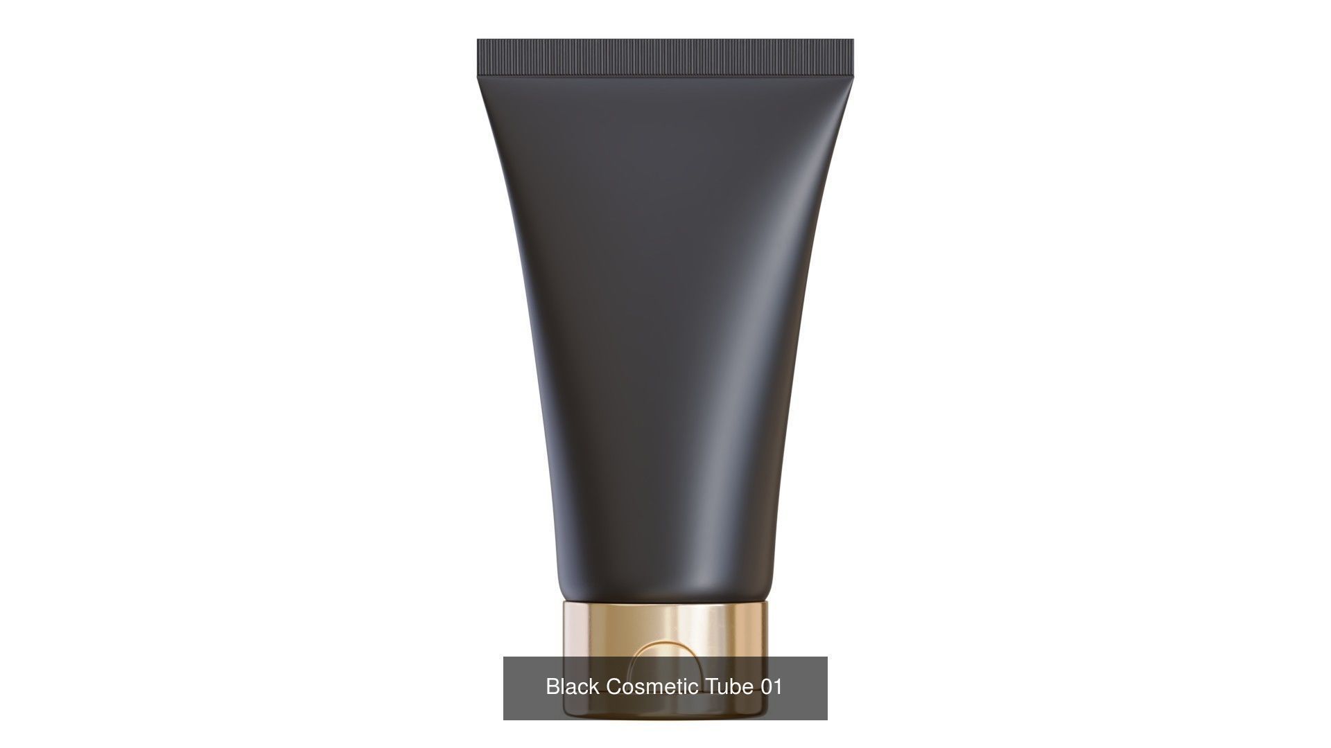 Black Cosmetic Tubes 3D Model Collection_1
