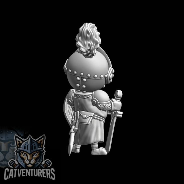 Sir Snortington Pug Knight 3D print model_5