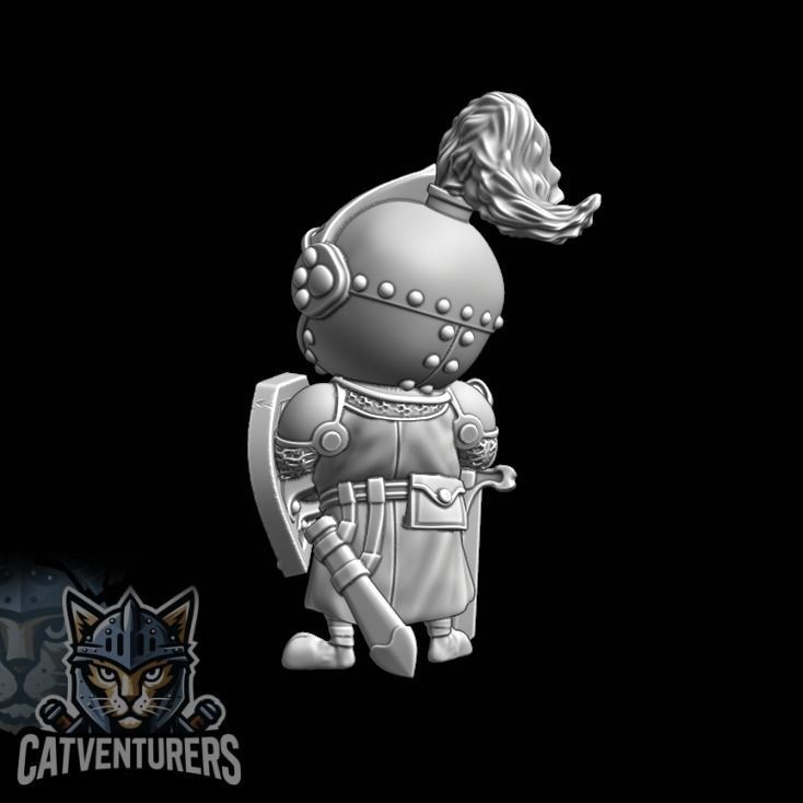 Sir Snortington Pug Knight 3D print model_4
