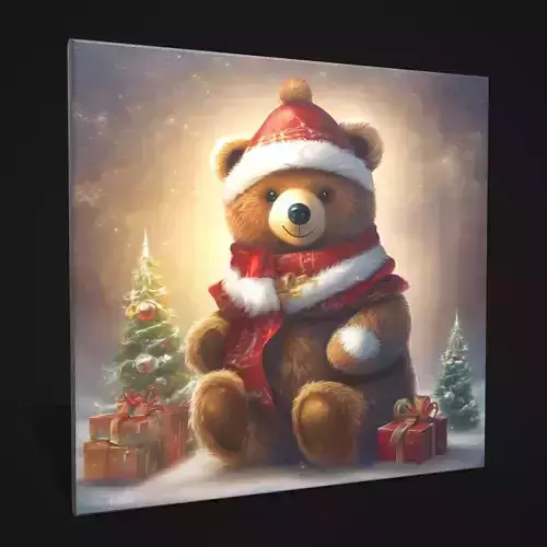 Christmas Bear Painting One