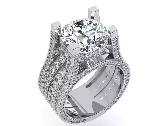 Round Diamond Luxury Ring 3637
