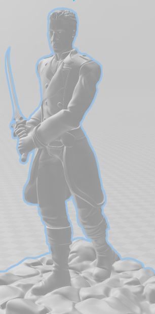 Sunlit man Stormlight Archive inspired figure 3D print model_2