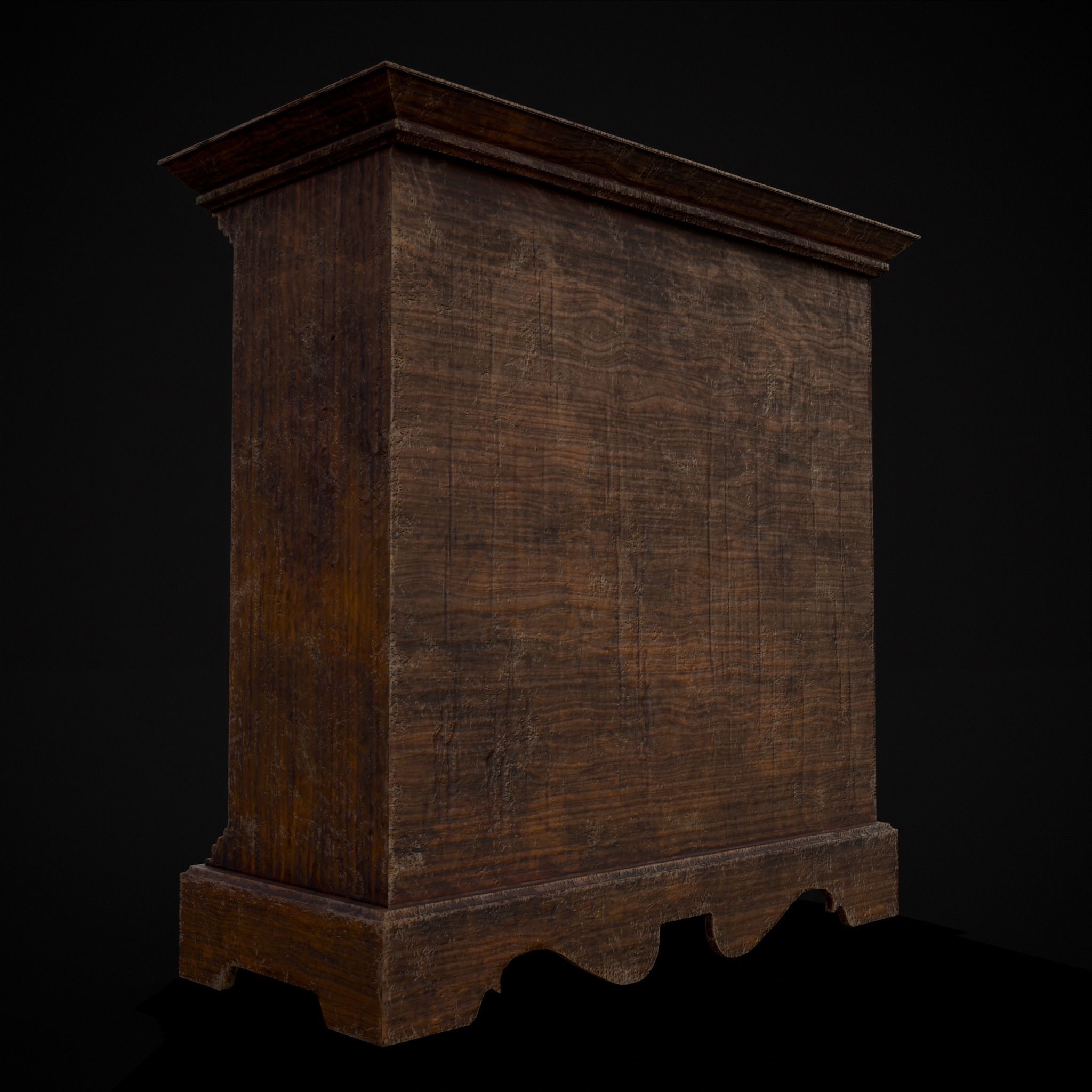 Welsh Spice Cabinet Low-poly 3D model_3