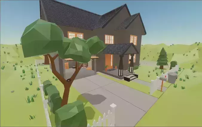 Stylized Low Poly House
