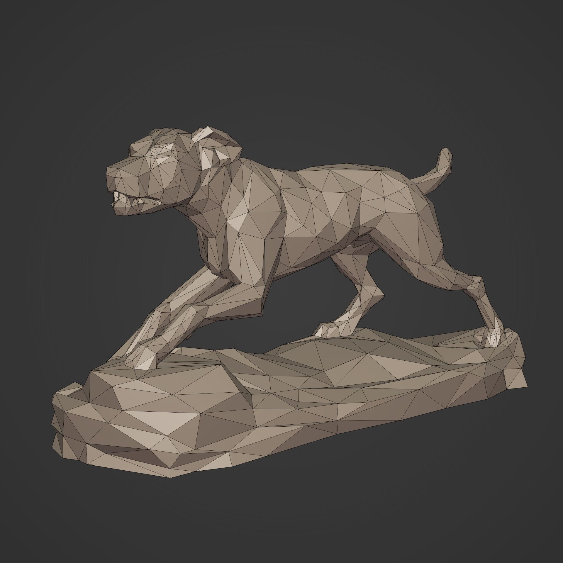 Dog Statue - 3D Print Ready 3D print model_2