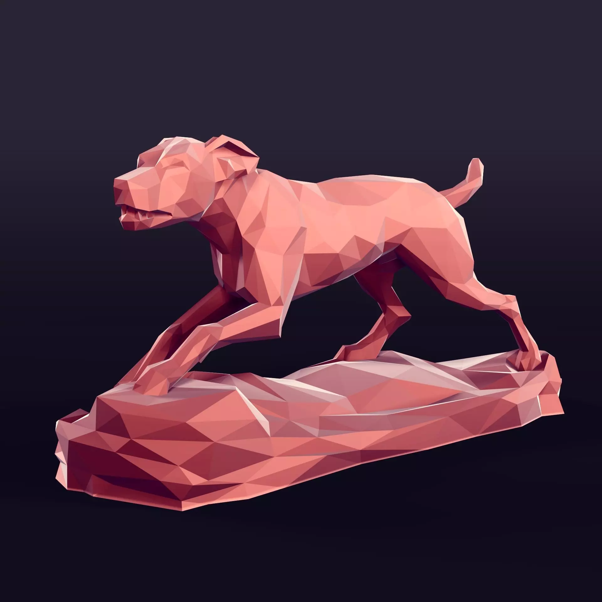 Dog Statue - 3D Print Ready 3D print model_0