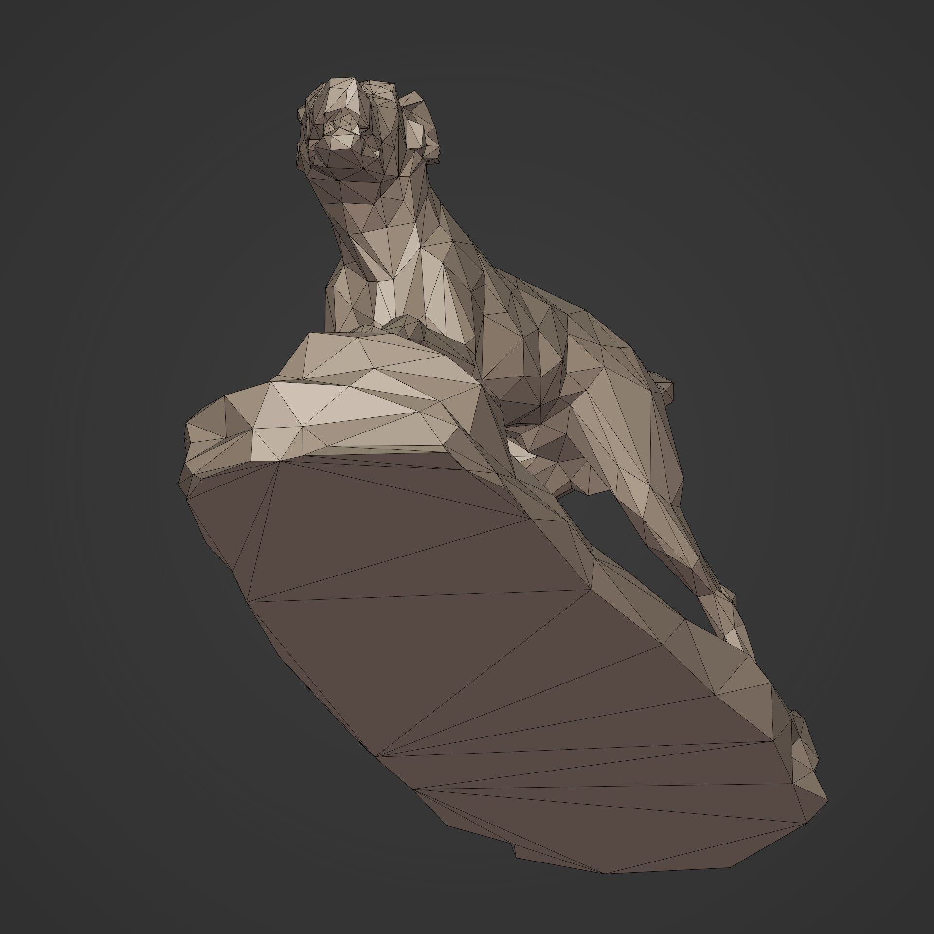 Dog Statue - 3D Print Ready 3D print model_18