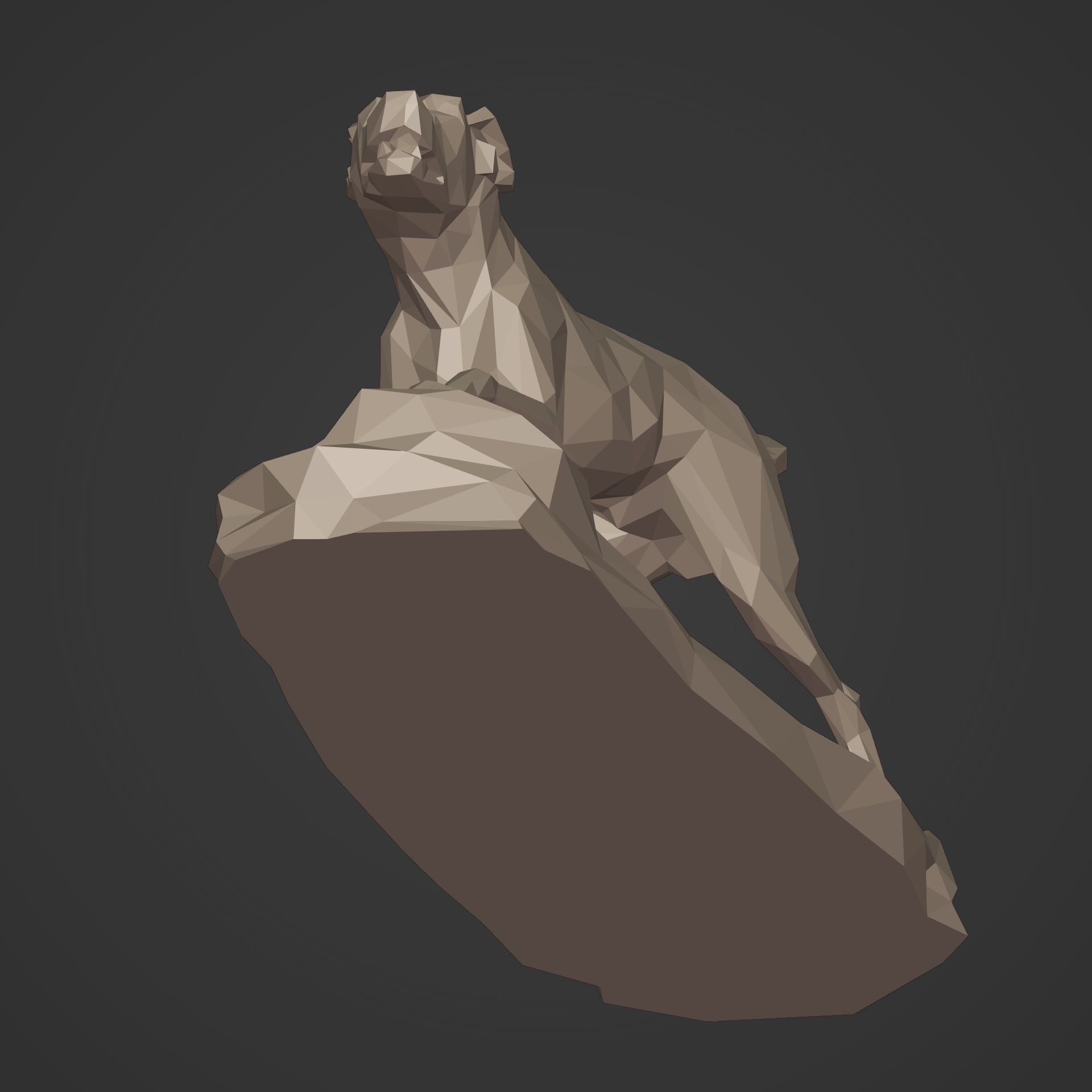 Dog Statue - 3D Print Ready 3D print model_17