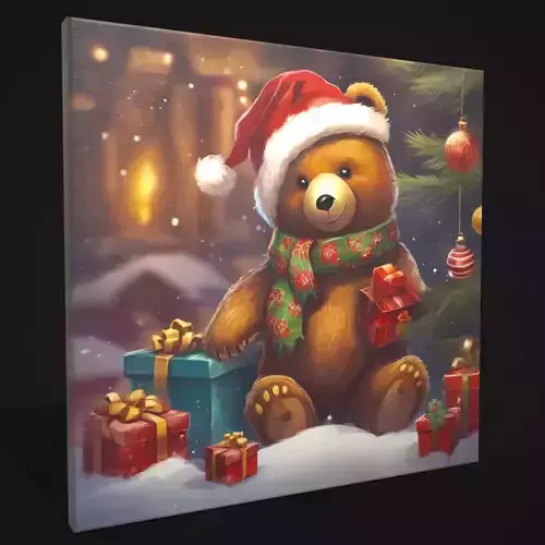 Christmas Bear Painting Two 
