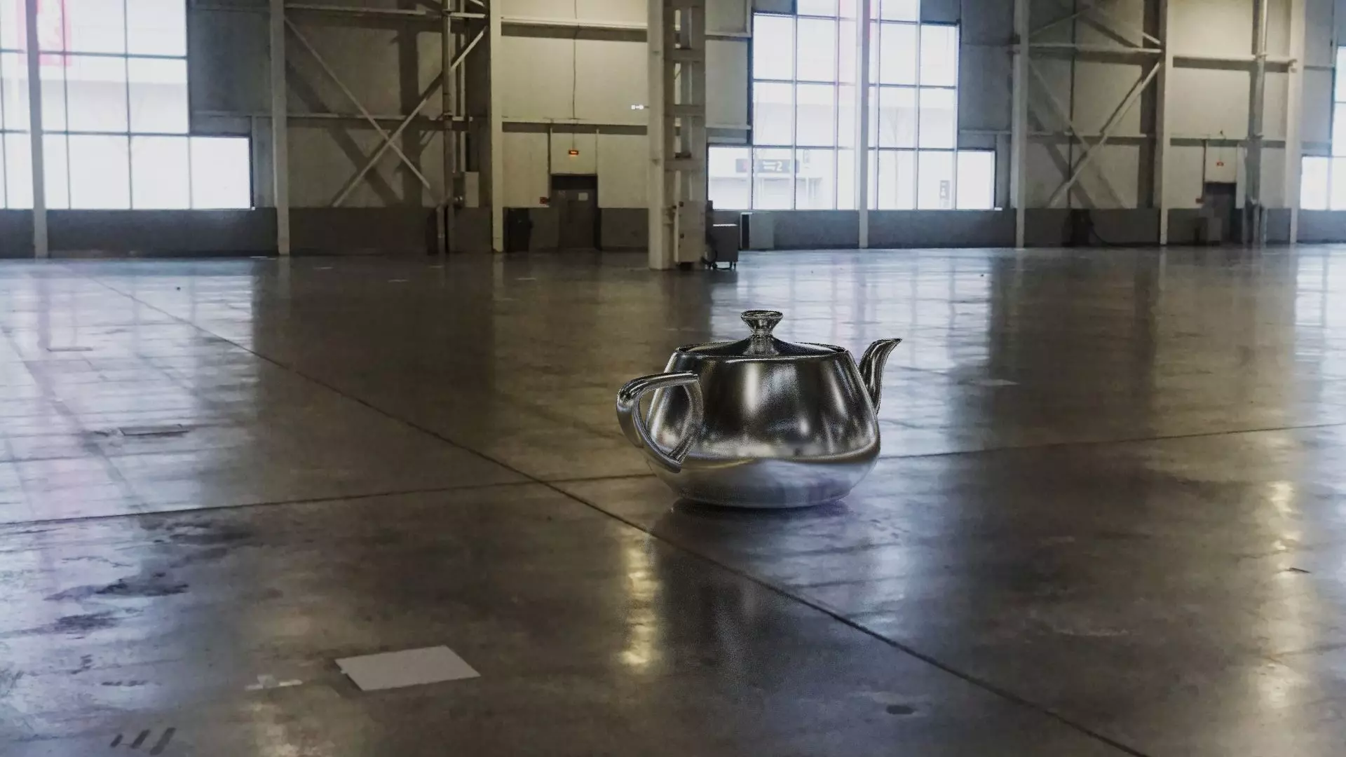 HDRI Exhibition Hall  3D model_0