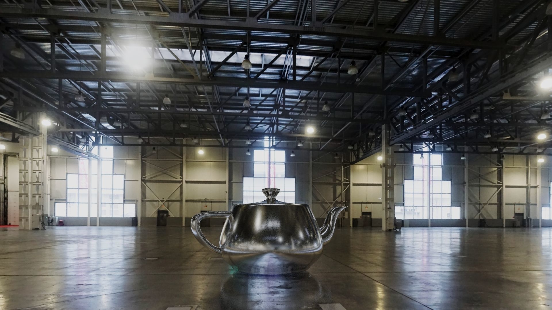 HDRI Exhibition Hall  3D model_1