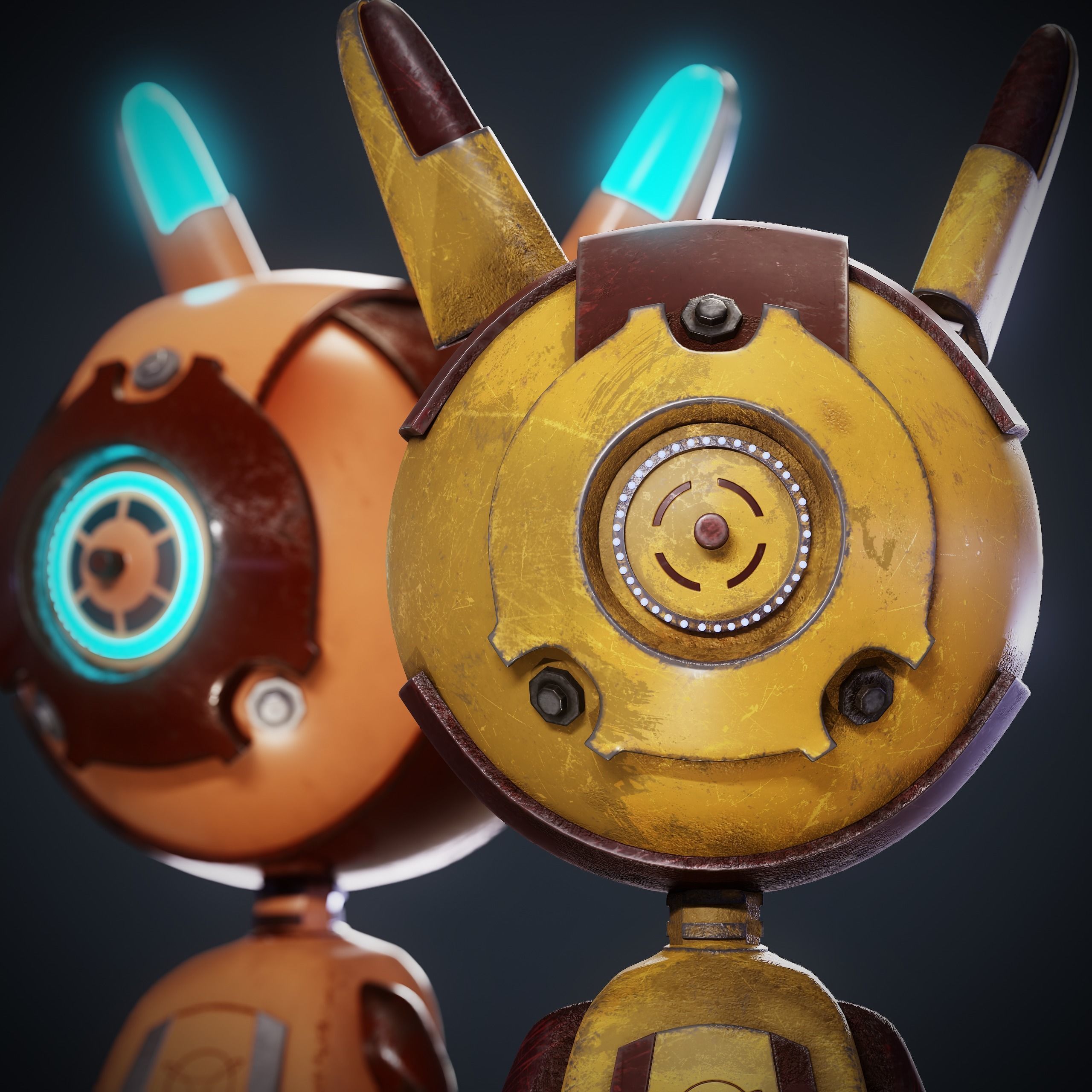 Robo Rabbit 3D model_1