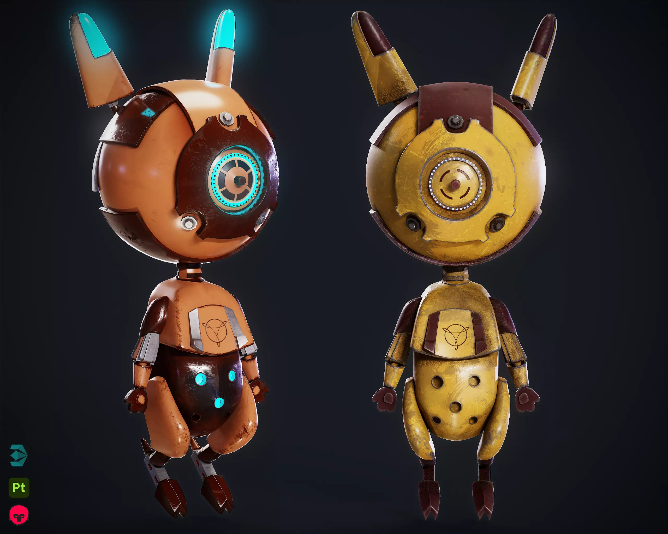 Robo Rabbit 3D model_0