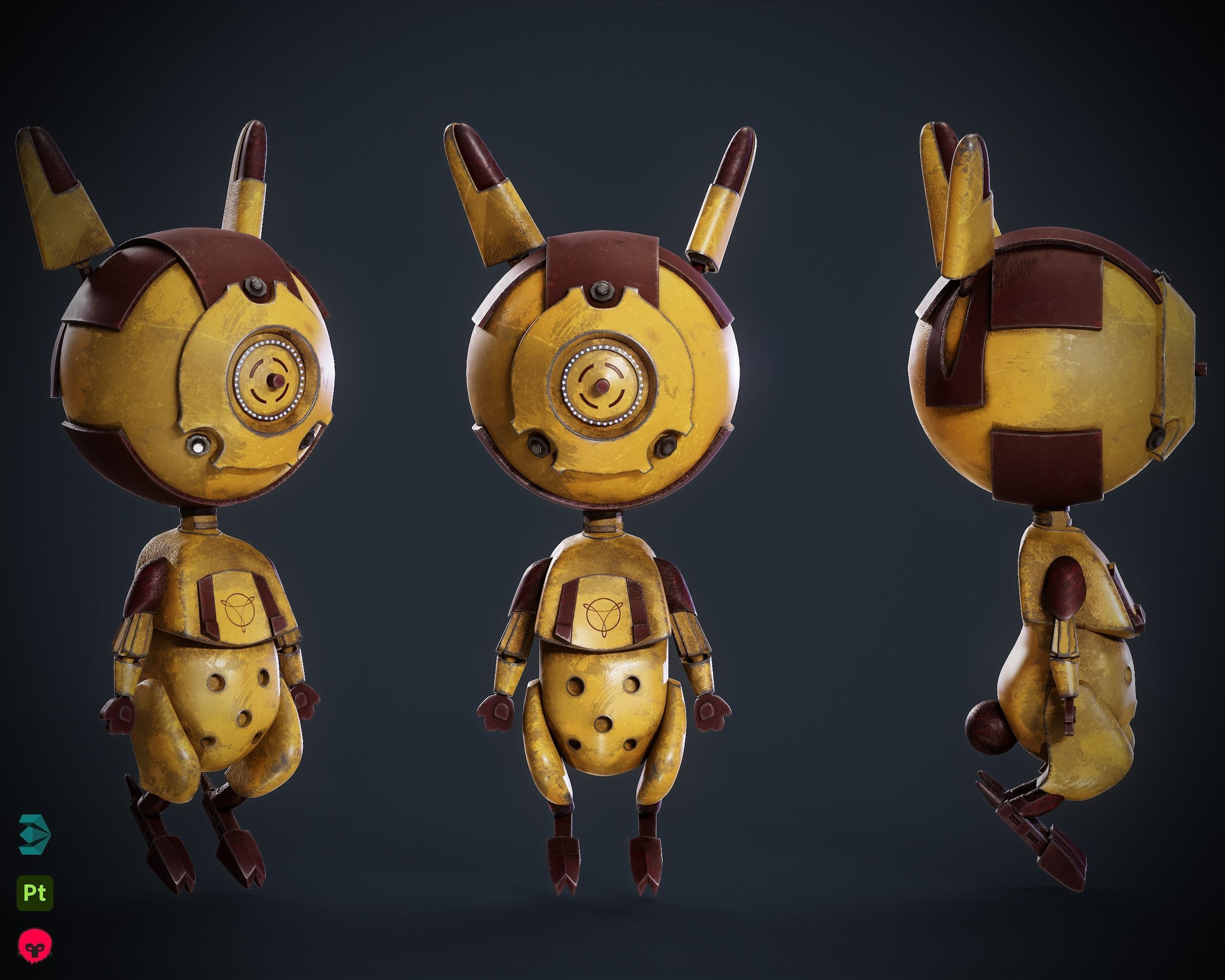 Robo Rabbit 3D model_4