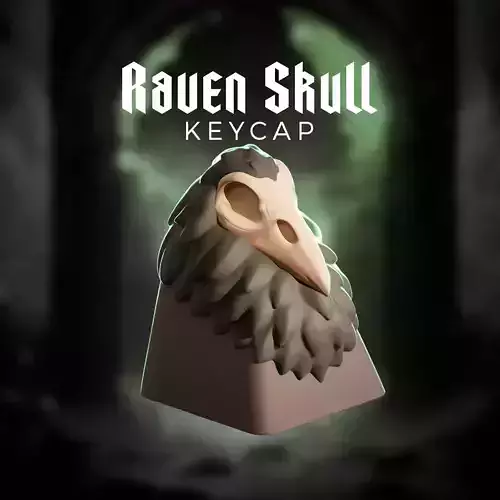 RAVEN SKULL - KEYCAP TO PRINT