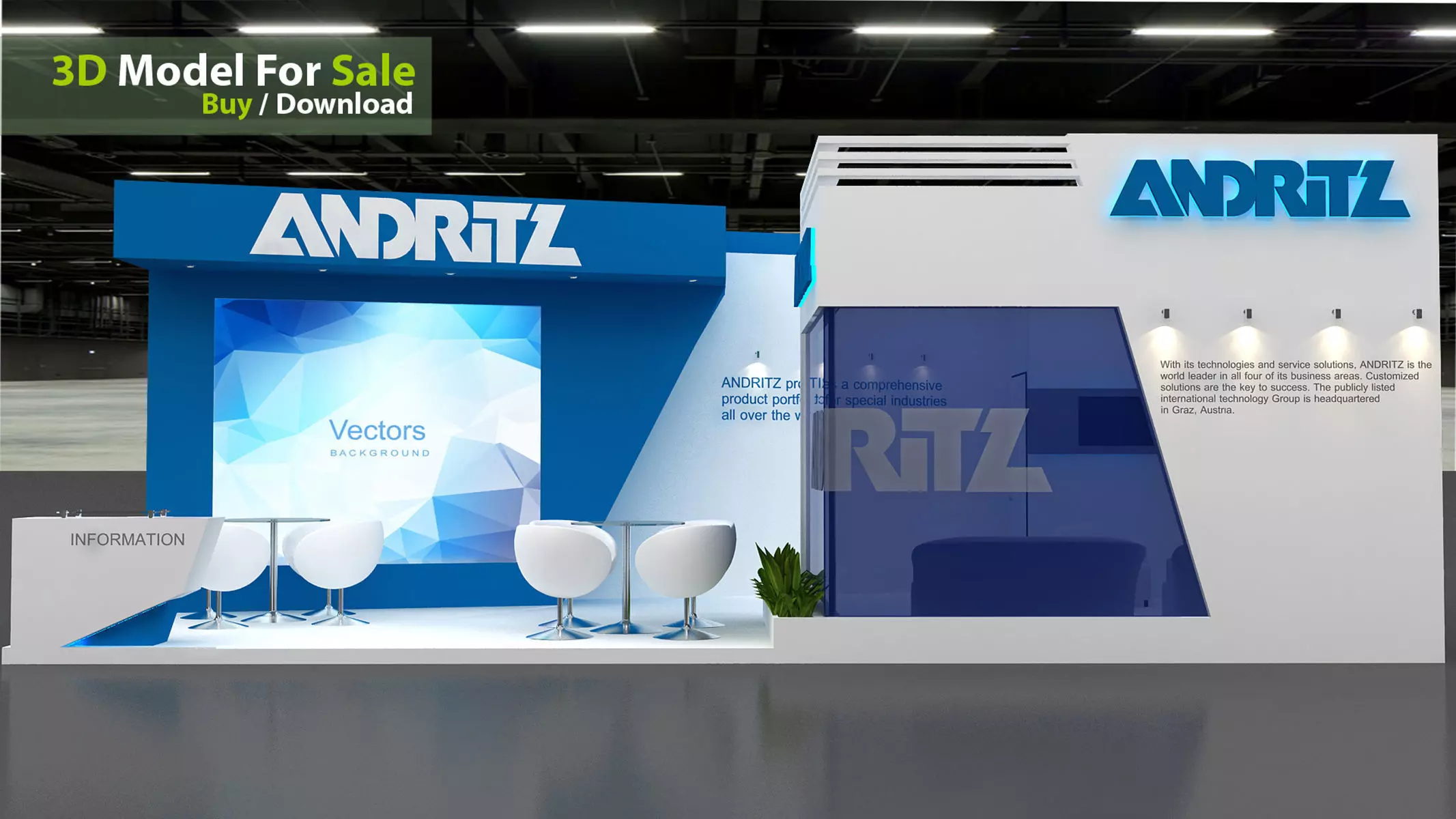 exhibition 3d 3D model_2