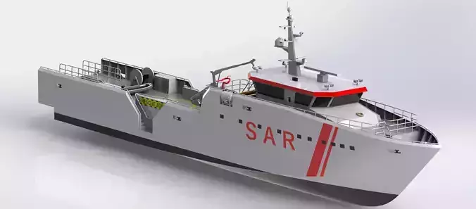 SAR ship 3D model