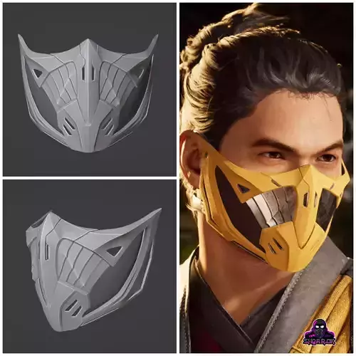 Scorpion mask from MK1 - Hanzo mentor