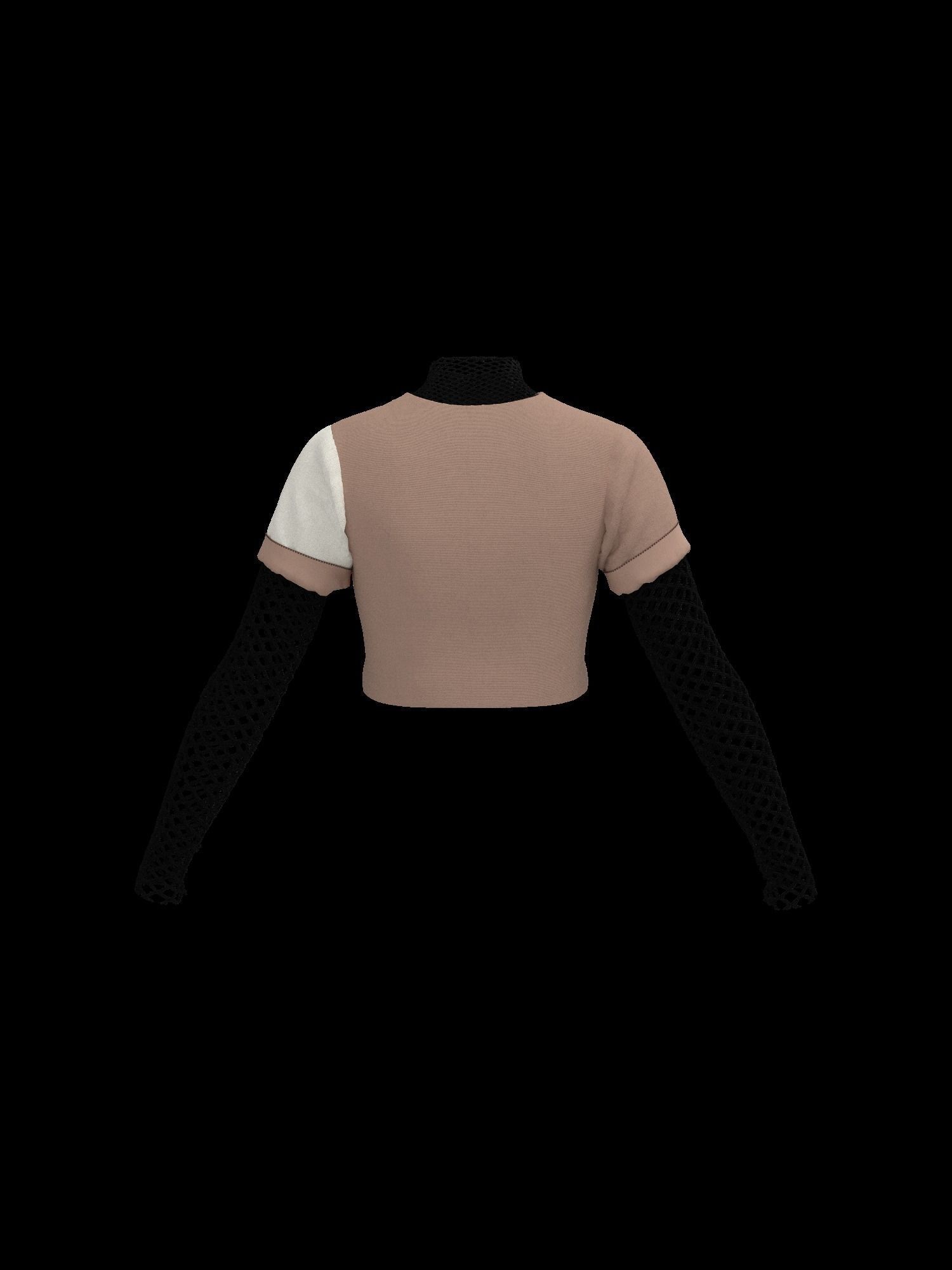  Female mesh log sleeve 3D model_14