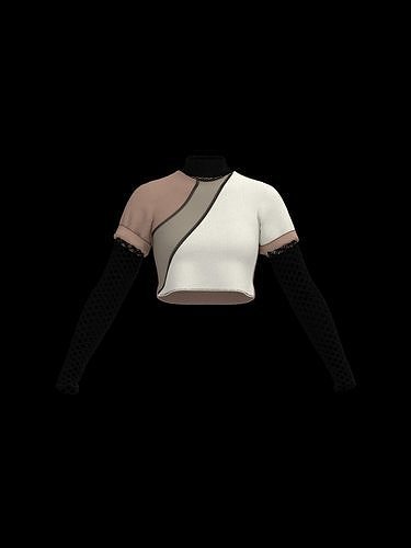  Female mesh log sleeve 3D model