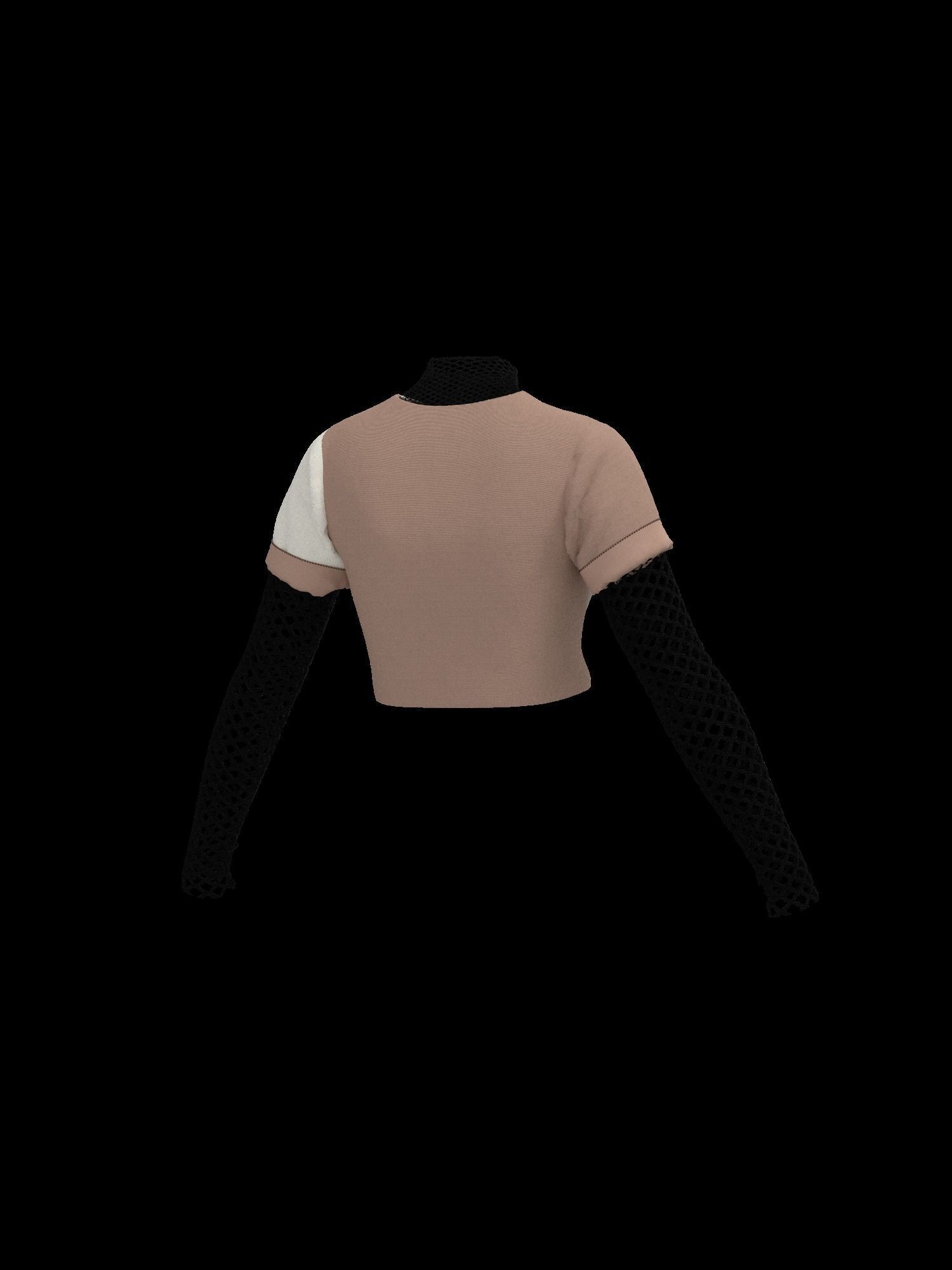  Female mesh log sleeve 3D model_13