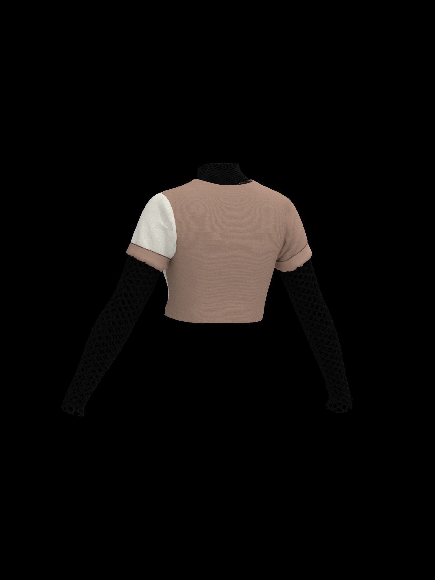  Female mesh log sleeve 3D model_15