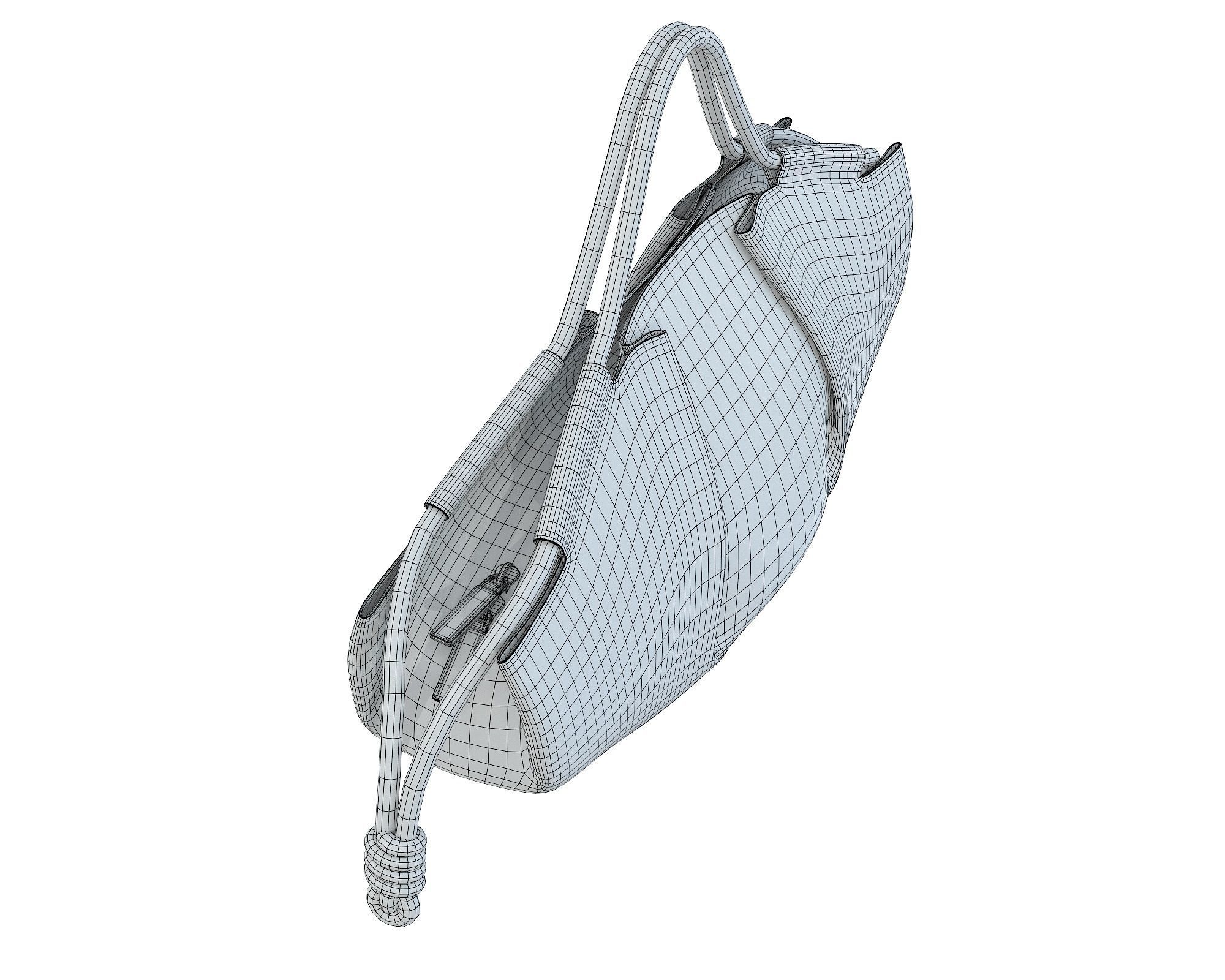 Loewe Paseo Bag Low-poly 3D model_16