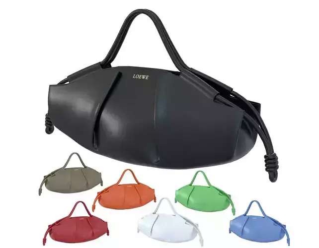Loewe Paseo Bag Low-poly 3D model