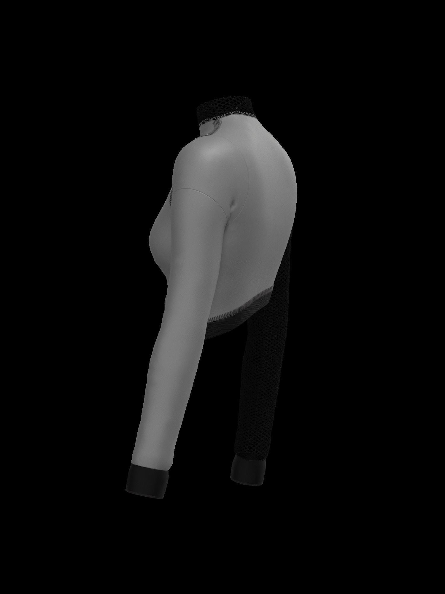  Female mesh log sleeve 3D model_3