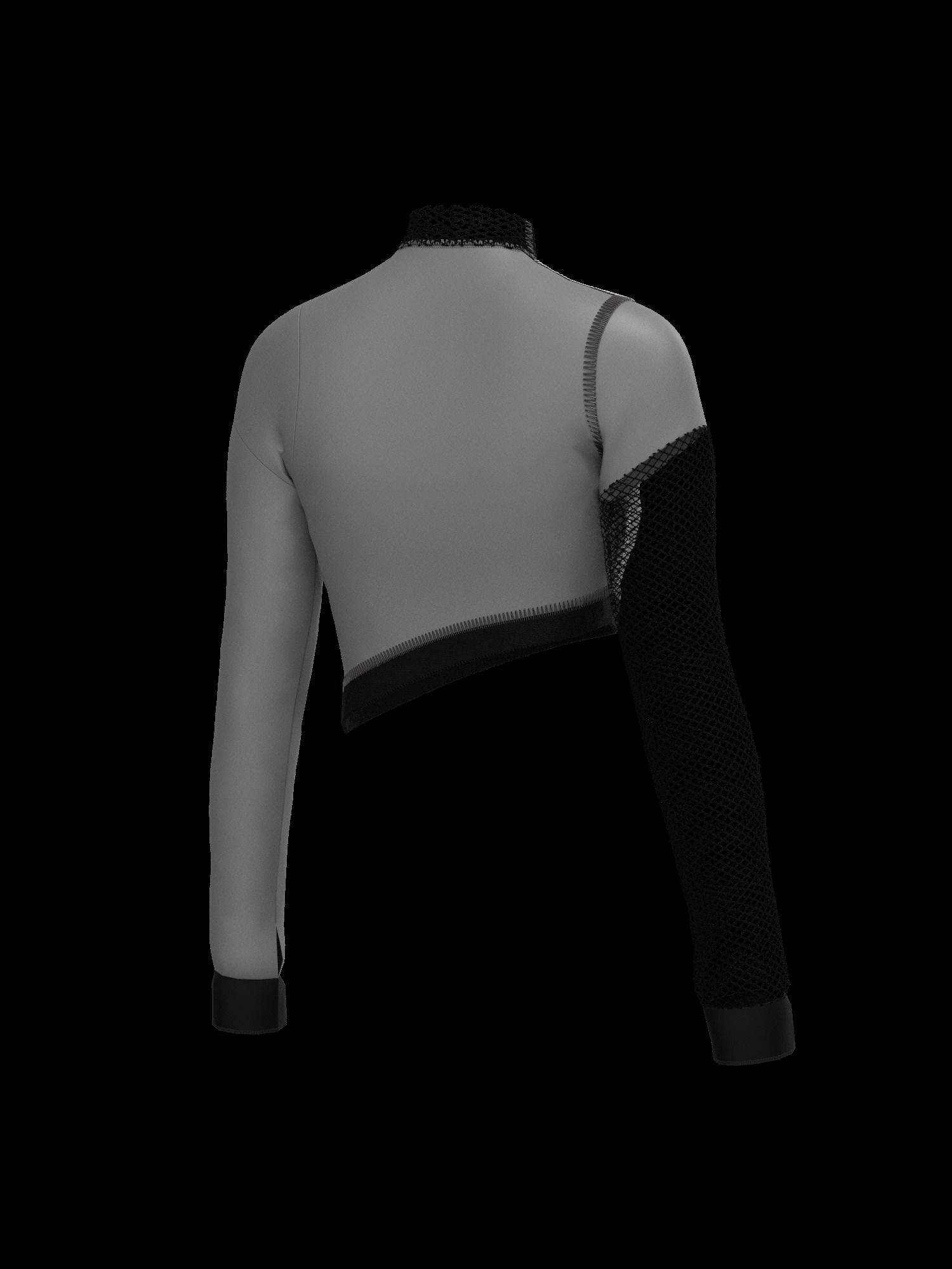  Female mesh log sleeve 3D model_14