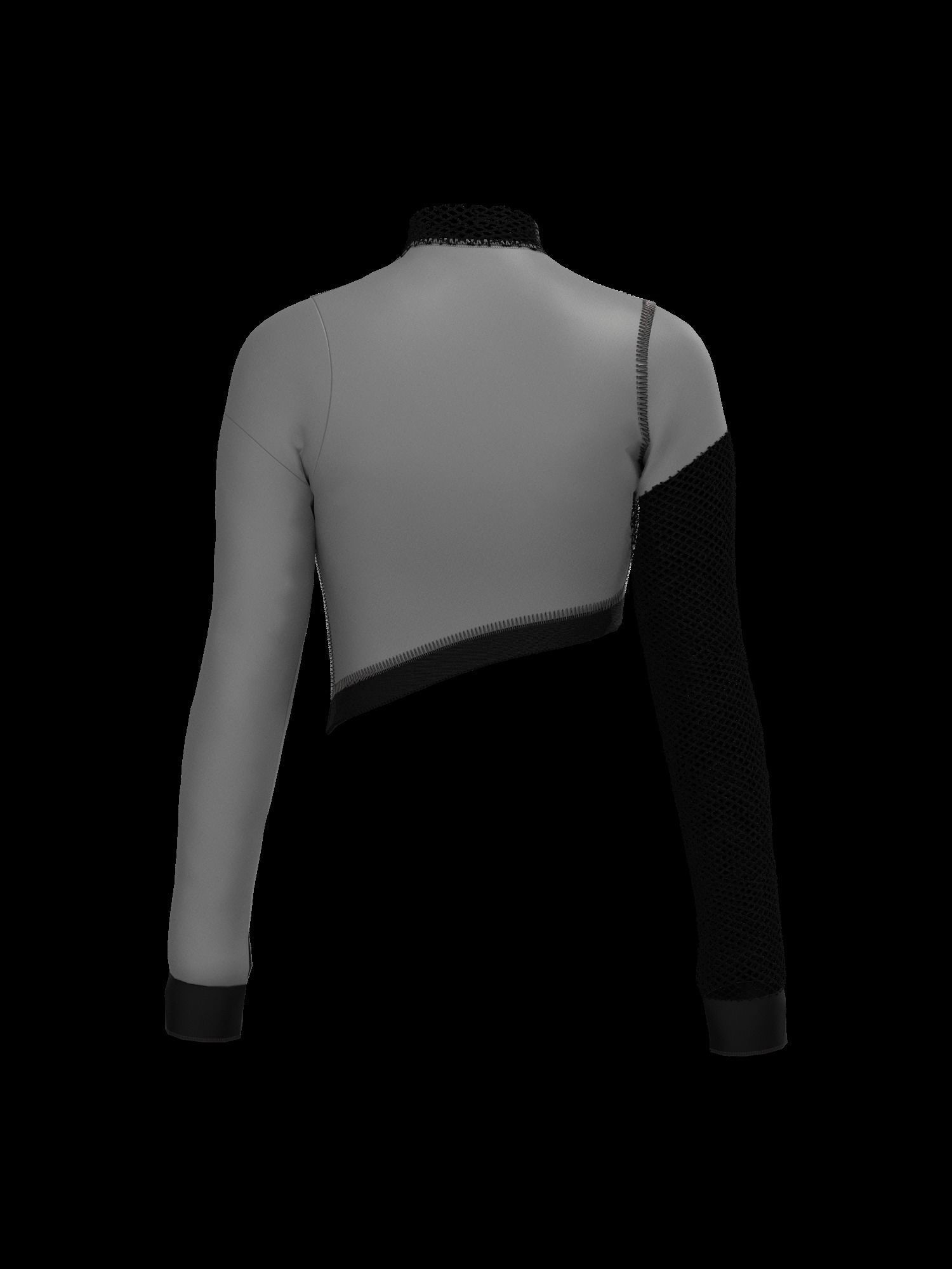  Female mesh log sleeve 3D model_15
