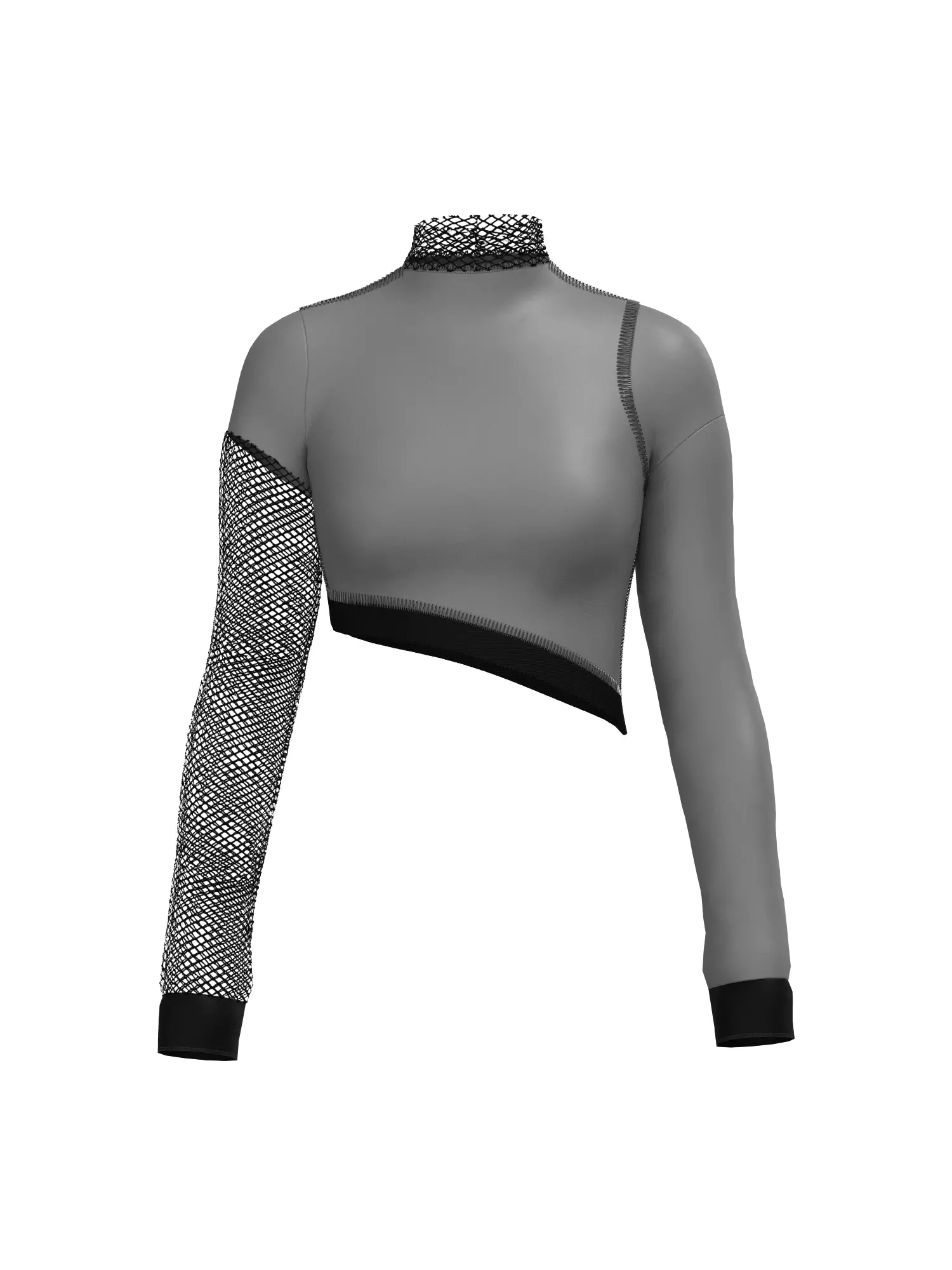  Female mesh log sleeve 3D model_0
