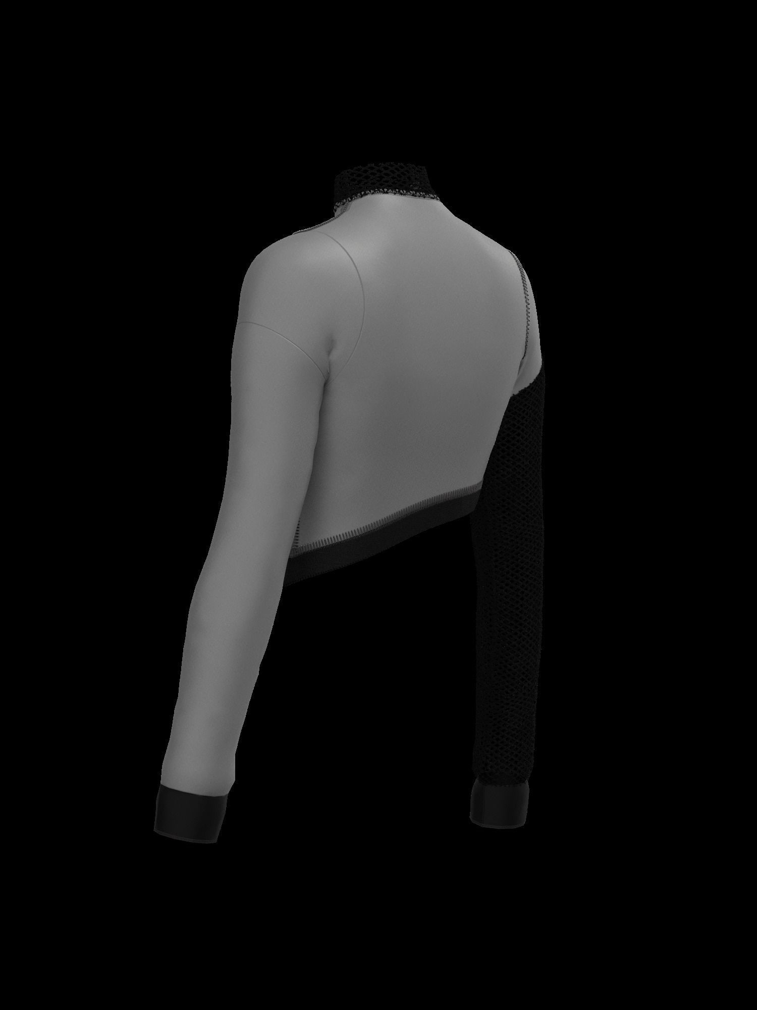  Female mesh log sleeve 3D model_2