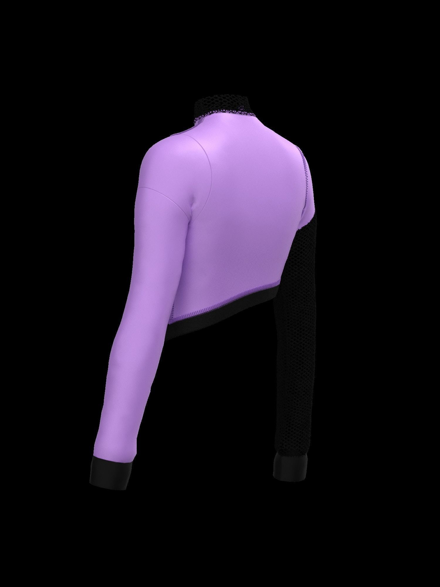  Female mesh log sleeve 3D model_2
