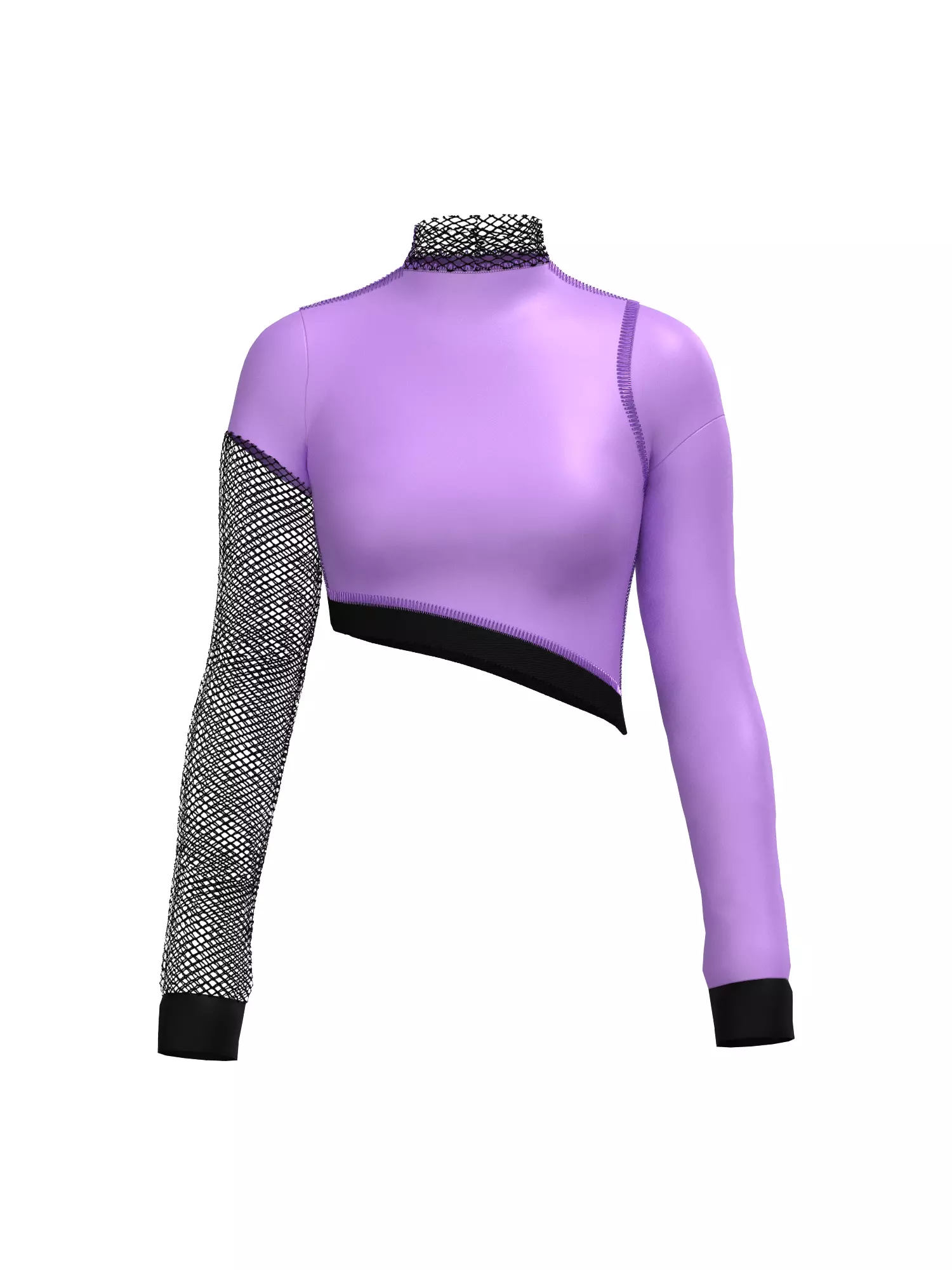  Female mesh log sleeve 3D model_0