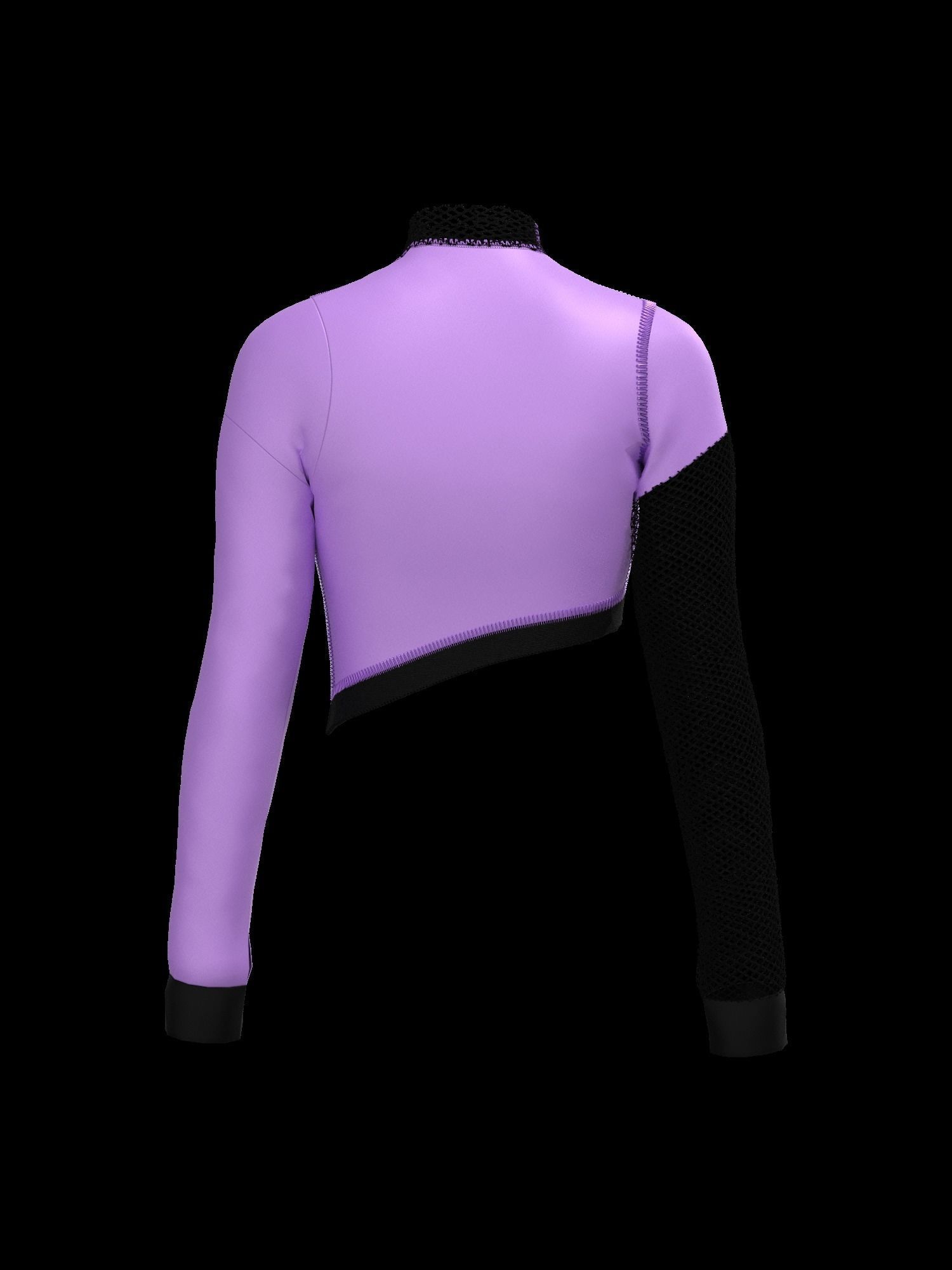  Female mesh log sleeve 3D model_14
