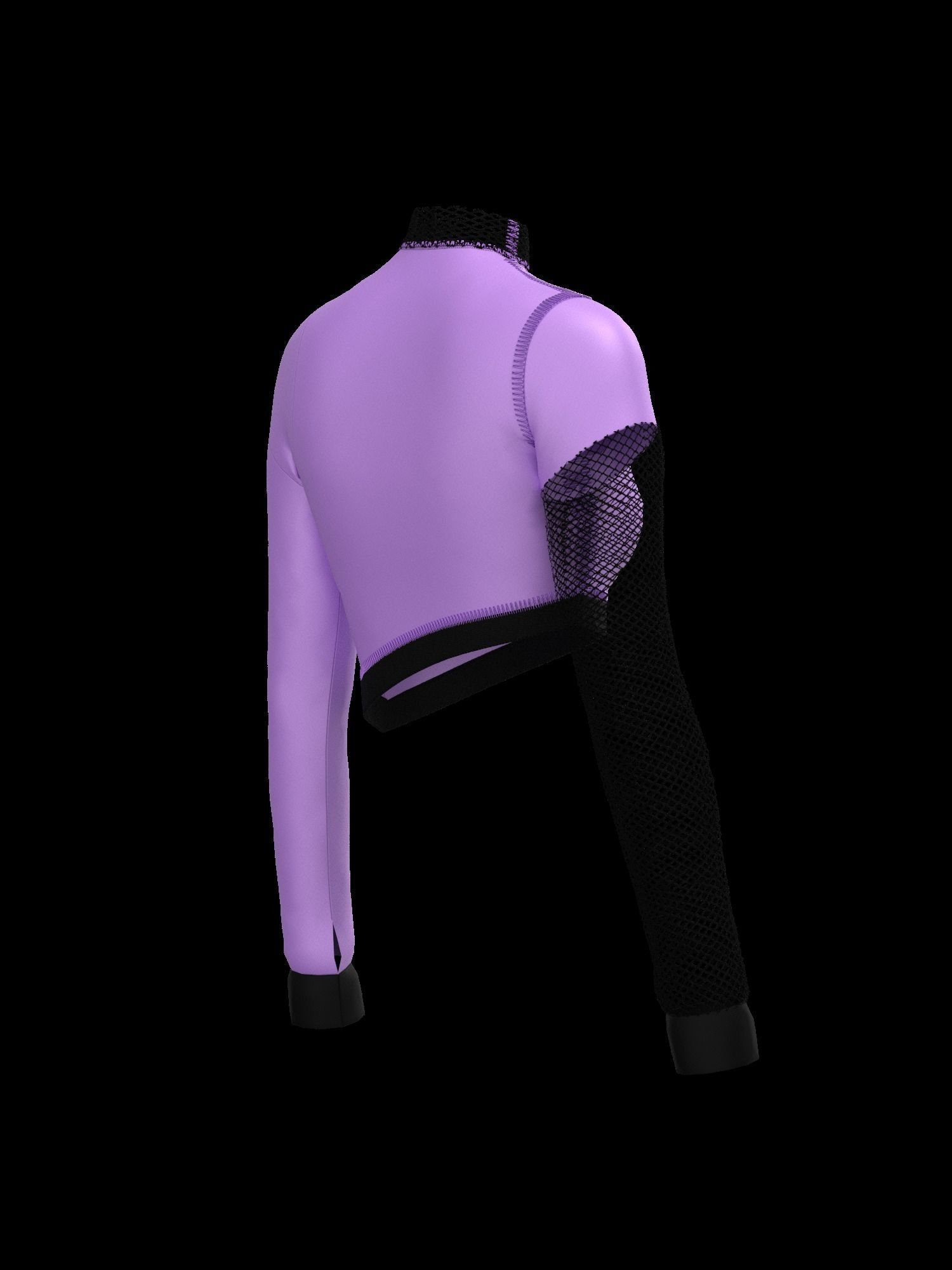  Female mesh log sleeve 3D model_12