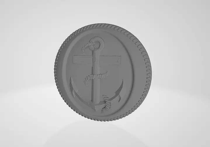 Marine Anchor pin 3D print model_0