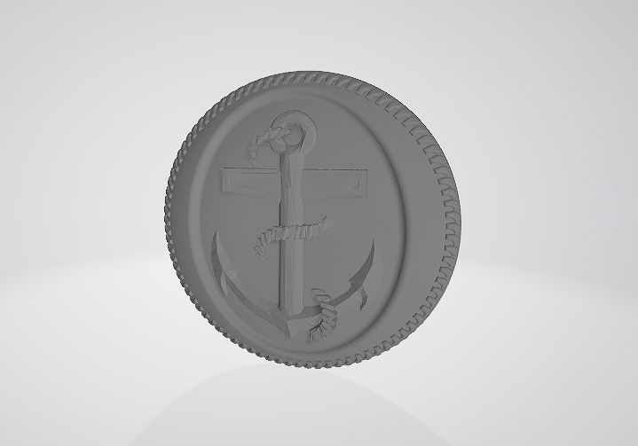 Marine Anchor pin 3D print model_3
