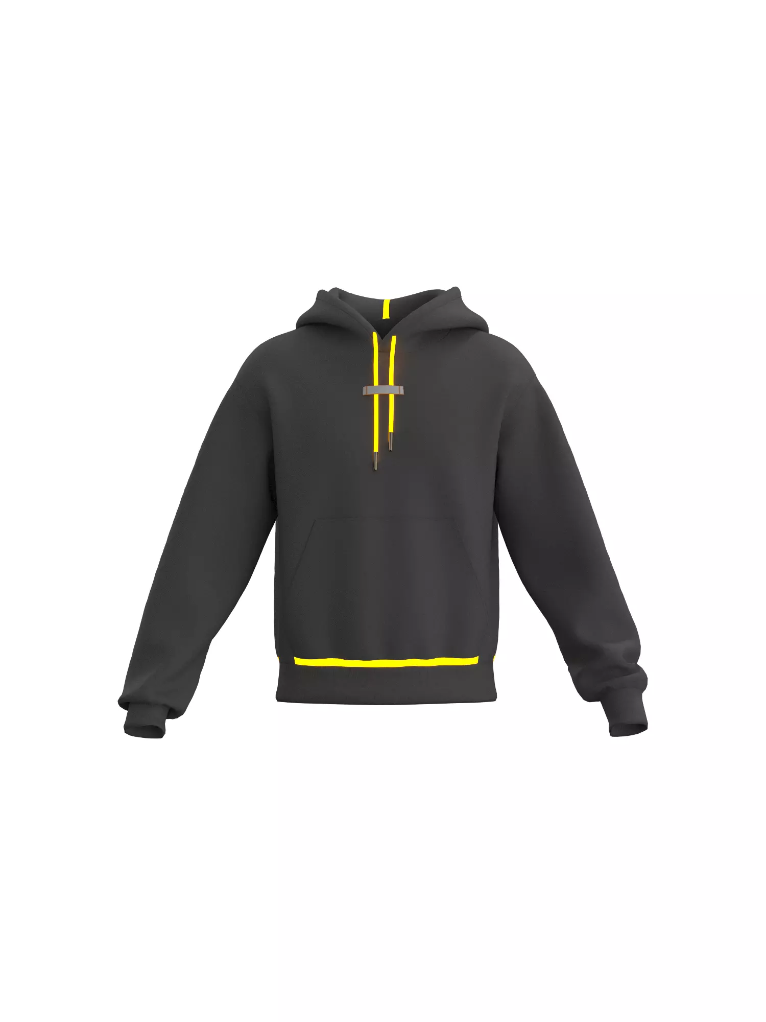 Male neon hoodie 3D model