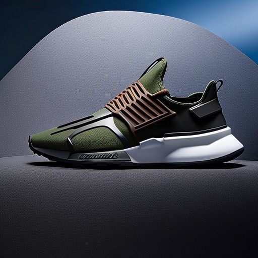 Nilke Kaki Running Shoes Free low-poly 3D model_1