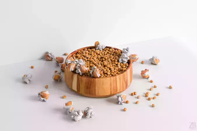 Popcorn 3D model