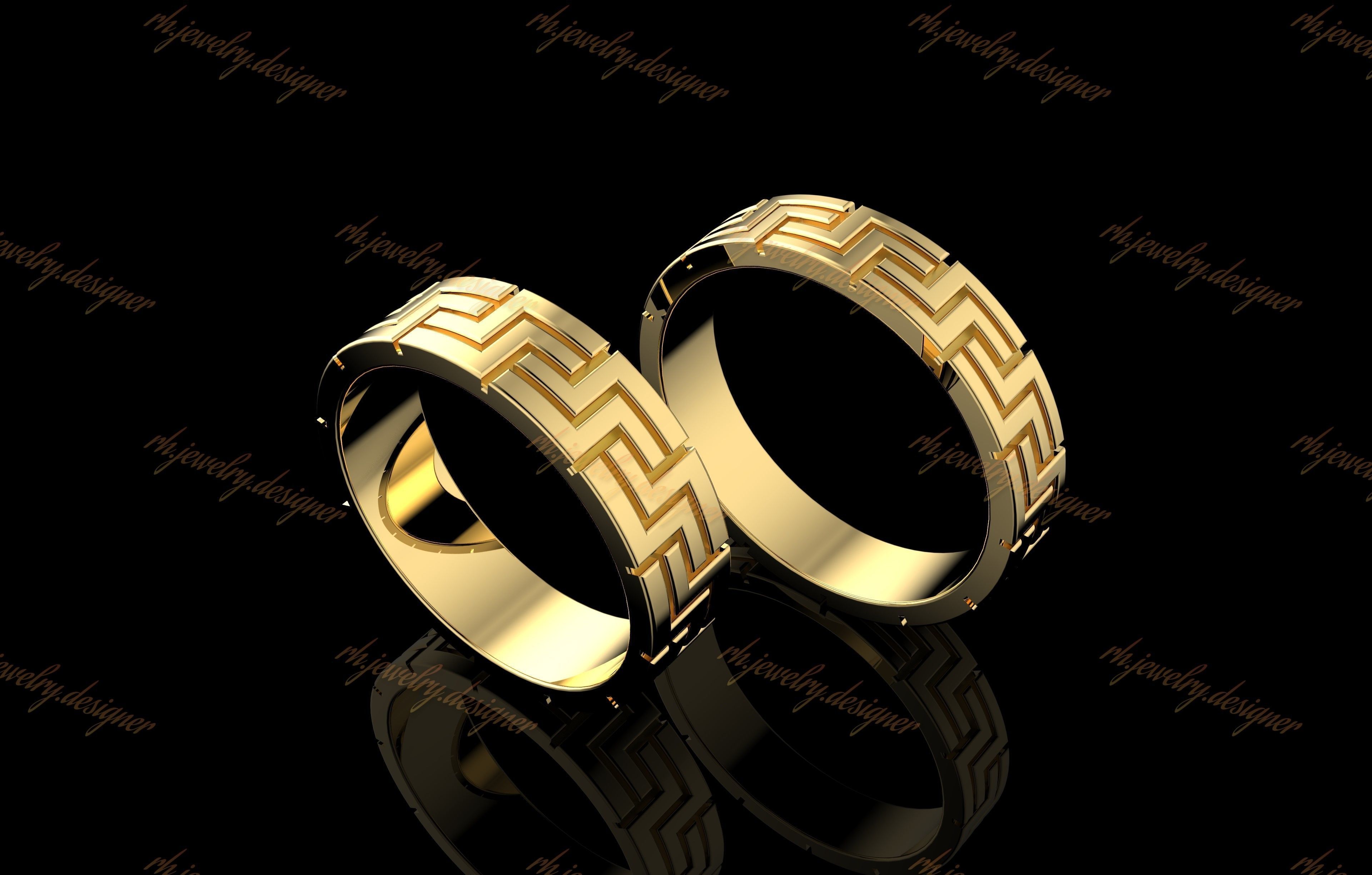 Gold N1092 3D print model_3