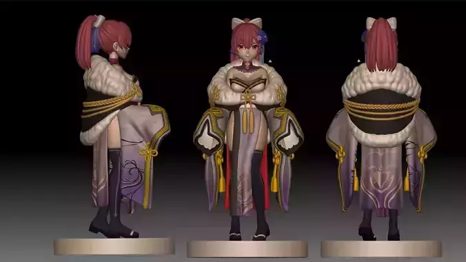 marine houshou  hololive 3d print 