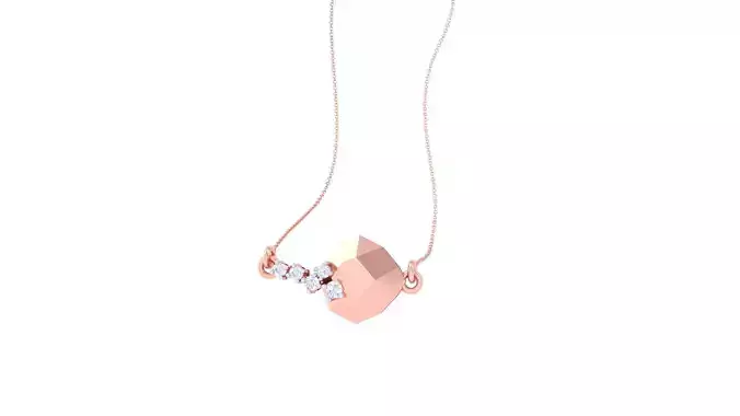 Light Weight Diamond Necklace renders 3dm stl details 