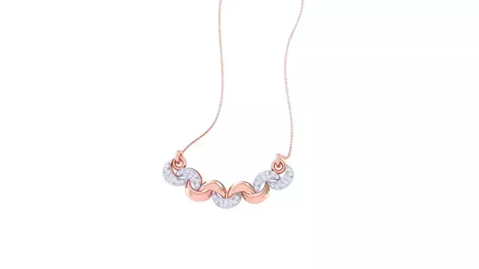 Light Weight Diamond Necklace renders 3dm stl details 