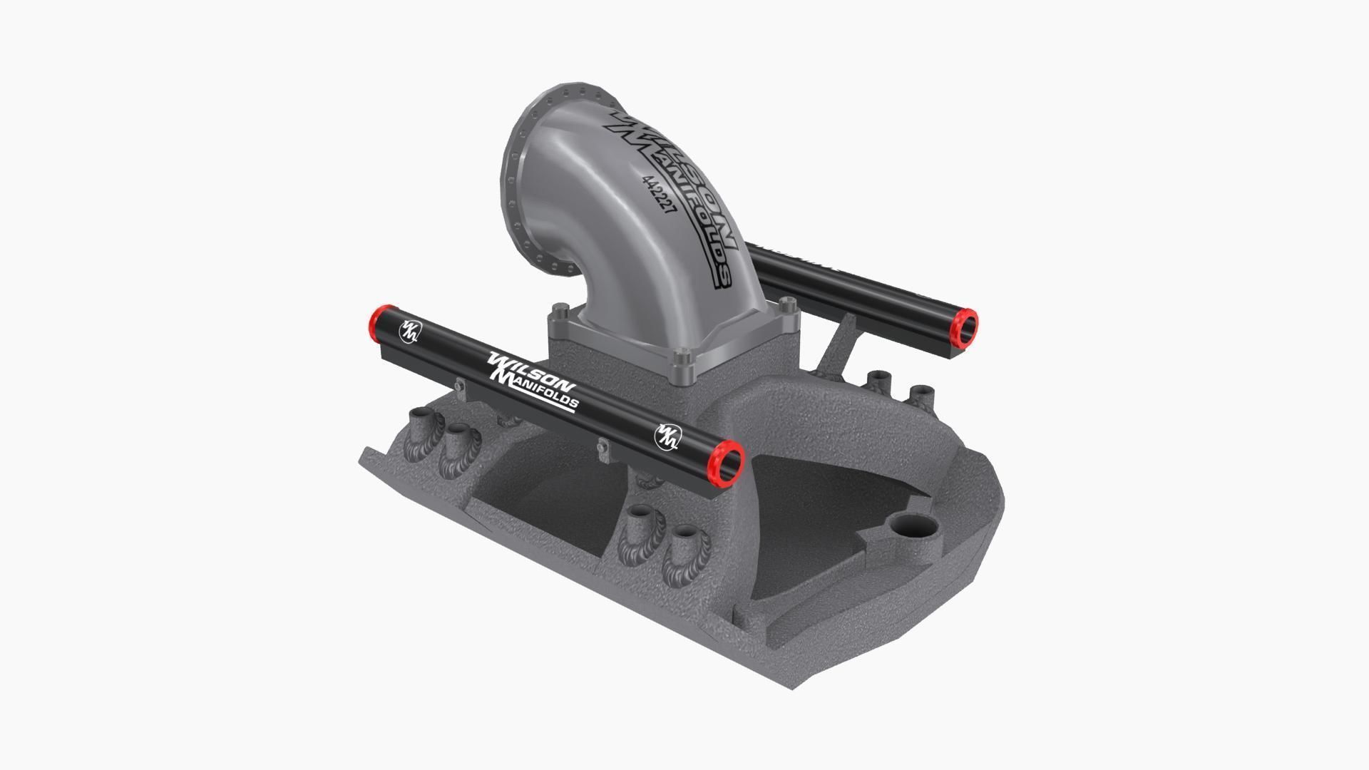 Wilson ProFiler intake manifold Low-poly 3D model_4
